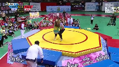 secret vs tara 摔跤比賽 MBC中秋特輯節目<偶像運動會> cut
