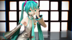 初音點了眼藥水,眼睛亮亮噠