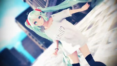 福利!神級渲染.休閑街風Miku