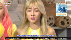 MBC Show Champion 后臺采訪Cut 中文字幕