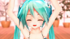 泳裝初音,全程露胖次紳士們看過來拉