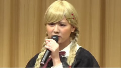 SKE48?佐藤すみれ,金髪おさげ姿で登場!選抜総選挙は 現狀維持以上 と控えめ 映畫 燐寸少女 マッチショウジョ 先行上映イベント2