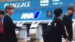 羽田機場赴大阪 防彈少年團送機