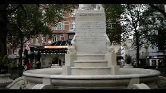 倫敦萊斯特廣場的雨天