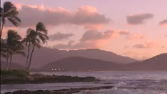 大自然風光之 晚霞與海浪