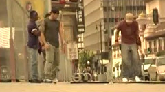 街頭激烈的街舞戰斗
