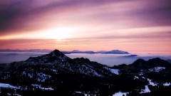 夕陽山頂
