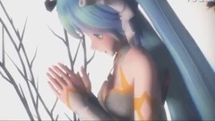 唯美白旗袍系列:鳳凰式婚紗初音