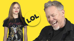 James Hetfield對艾薇兒等名人穿他們的T恤的反應采訪