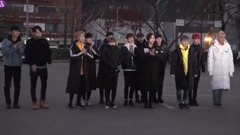 音樂銀行上班路 Seventeen. B1A4帥氣亮相