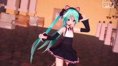「MMD」三媽式Miku 召喚嵐的貓
