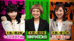 日本大胃王女王們關于戀愛等問題的困擾