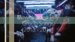 2013-2017男團Gaon音樂銷量下載量排行Top40