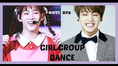保守小清新的胖蛋vs火熱奔放的搞基BTS&GOT7跳女團舞蹈對比合集