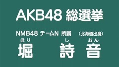 49th選拔總選舉政見 - 堀詩音