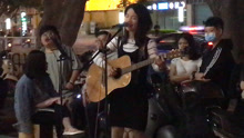  - 街頭漂亮女孩唱《我要你》