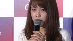 川栄李奈,オットセイの"チュー"は"動物って感じ" "オリックスグループ"新CM発表會1