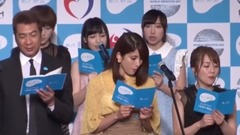 岡田奈々ら,肝炎啓発イベントに參加