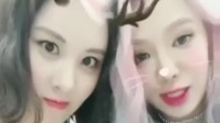 孝淵&徐玄后臺可愛自拍