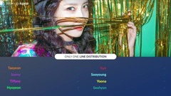 少女時代 - Only One 歌詞分配計時