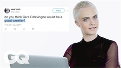 超模Cara Delevingne與網友在線互動,好萌!
