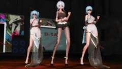 MMd【喵喵DI時代V20-V12】網絡版-失戀陣線聯盟-黑絲連衣襪套裝