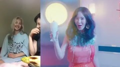 孝淵&sunny模仿成員們跳Holiday的動作