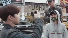 韓國綜藝,EXO - 在時代廣場觀看街頭藝人表演(請勿模仿) 17/09/02