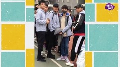 王俊凱參加校運動會 人群中依舊顯眼