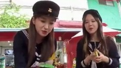 韓國綜藝,鄭藝仁(Lovelyz),柳秀靜(Lovelyz),宇宙少女,程瀟 - 平時也是用這種吃法嗎
