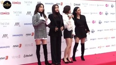 MAMAMOO、Apink、臉紅的思春期 - 亞洲明星盛典 媒體墻見儀 17/11/15