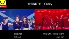The Unit Crazy表演與原版對比(4MINUTE)