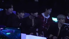 171201 MAMA IN 香港 EXO,泰民,NCT WANNA ONE 臺下觀看 BTS Mic Drop