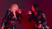 CA媽Christina Aguilera聯手Demi Lovato首演新單《Fall In Line》（2018公告牌音樂獎）