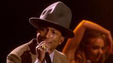 Pharrell Williams - Happy & Good Time & Get Lucky 2014全英音樂獎 現場版