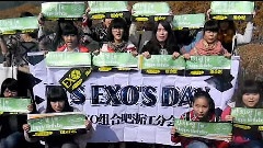 百度EXO組合吧浙江分會樸燦烈生日視頻拍攝